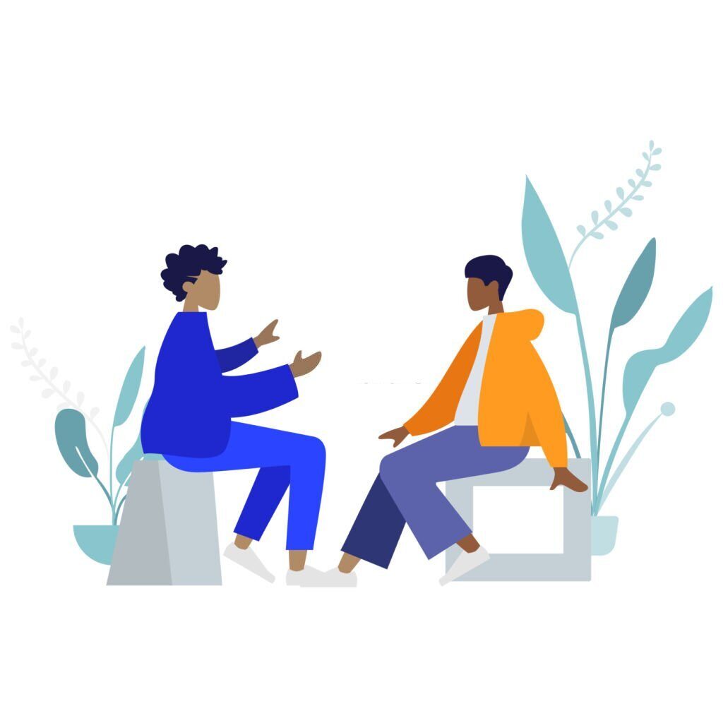 One-On-One Meeting Vector image
